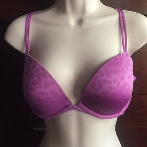VS PINK purple animal print bra size 36D